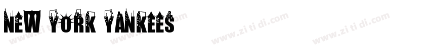 New York Yankees字体转换